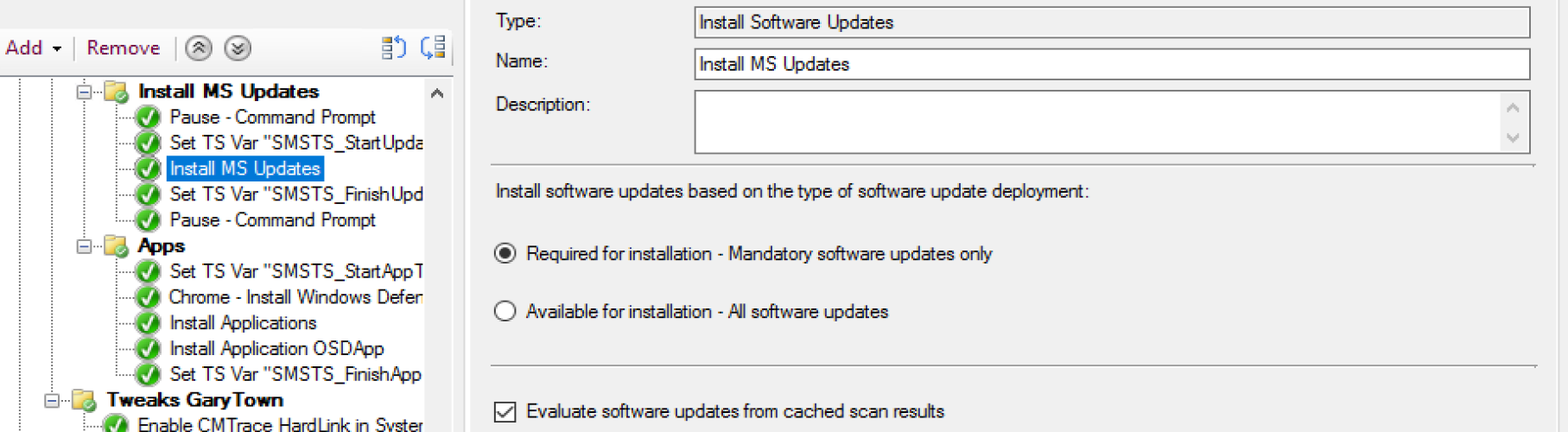 Install Software Update 7