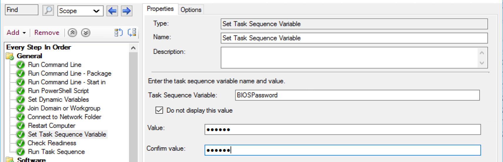Task Sequence Variables 2