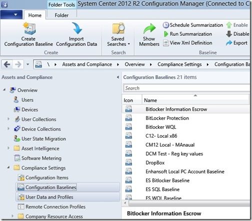 Configuration Baseline - Step 1