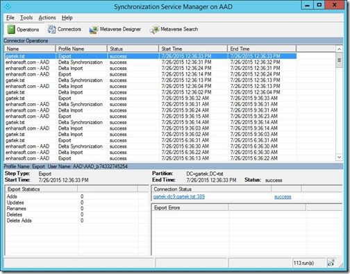 Perform a Full Sync of AD to Azure AD - Step 1 Synchronization Service Manager - Step 1