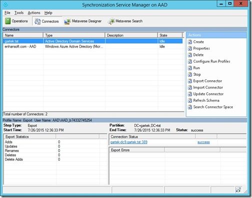 Perform a Full Sync of AD to Azure AD - Step 2 Perform a Full Sync of AD to Azure AD - Step 2