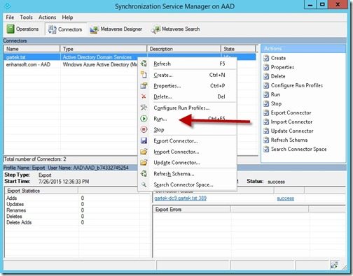 Perform a Full Sync of AD to Azure AD - Step 3 Perform a Full Sync of AD to Azure AD - Step 3