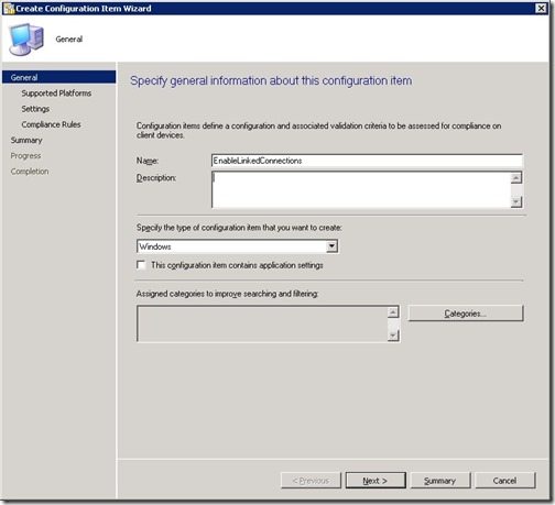 Configuration Item Baseline Remediation-CI-Step2