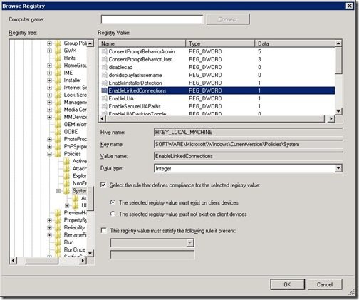 Configuration Baseline Remediation-CI-Step6 Step 6 - Browse Registry