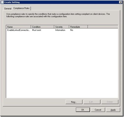 Configuration Baseline Remediation-CI-Step8 Step 8 - Compliance Rules Tab