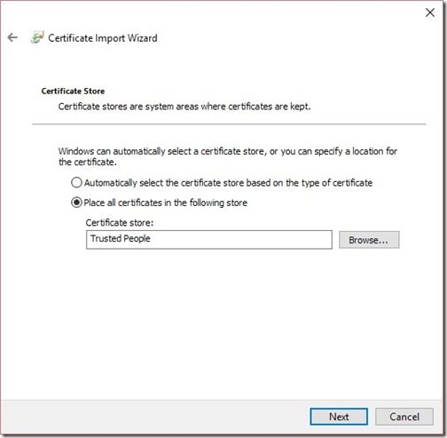 Collection Evaluation Viewer and Certificate Chain-Step 21