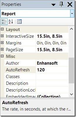 How to Change the AutoRefresh Time on a SQL Server Reporting Services (SSRS) Report-120 Seconds