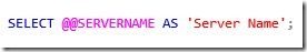 Hur man byter namn på en Windows Server när SQL Server och WSUS redan är installerade-SQL Server Name Command