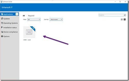 Configuration Manager Deployment Test 1-Software Center Configuration Manager Deployment Test 1-Software Center