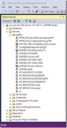How to Create a SQL Server Computer Account Login-Object Explorer Window