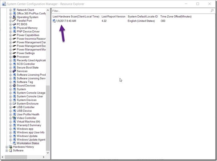 ConfigMgr Inventory Cycle Test Procedures-Last Hardware Scan