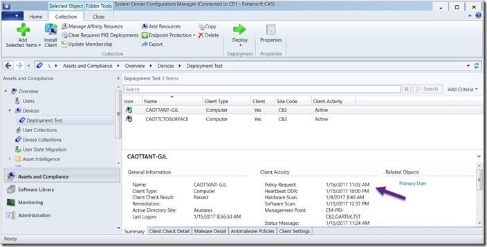 ConfigMgr Inventory Cycle Test Procedures-Result 1