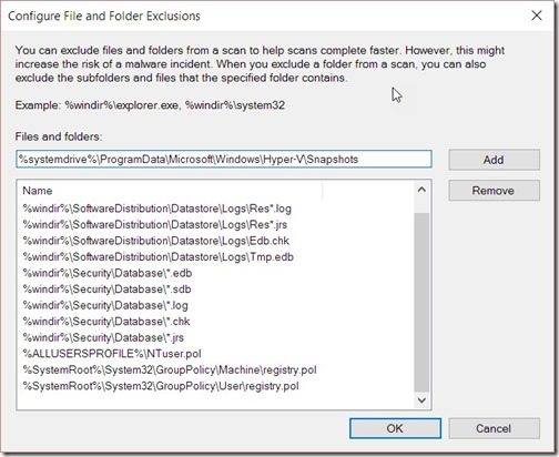 Reducing the Effects of Endpoint Protection on Hyper-V Server Performance-Add Reducing the Effects of Endpoint Protection on Hyper-V Server Performance-Add