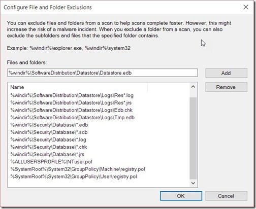 Reducing the Effects of Endpoint Protection on Hyper-V Server Performance-Already Listed Exclusions