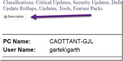 ConfigMgr report description