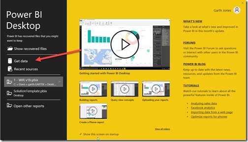 Getting Started with Power BI Desktop and SCCM-Get Data