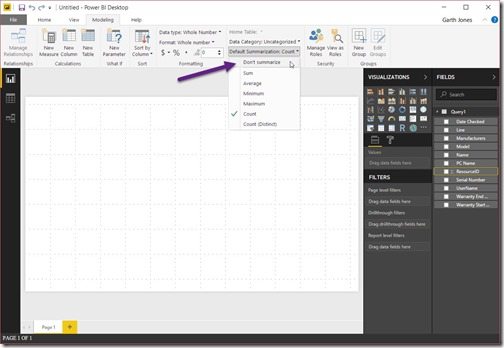 Getting Started with Power BI Desktop and SCCM-Home Table