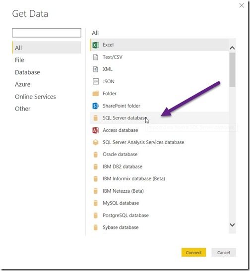 Getting Started with Power BI Desktop and SCCM-SQL Server Database