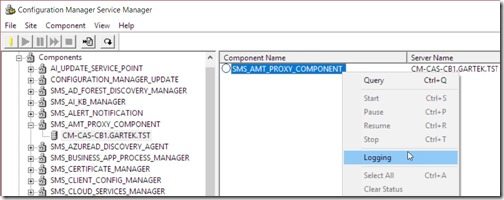Aumente el tamaño de los archivos de registro del servidor del sitio SCCM - Registro del administrador de servicios Configuration Manager