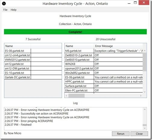 Perform a Full Hardware Inventory - Complete