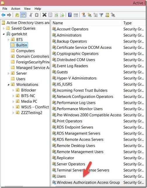 Windows Authorization Access Group Windows Authorization Access Group