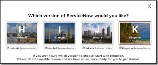 Begär en ServiceNow Developer Instance - Kingston
