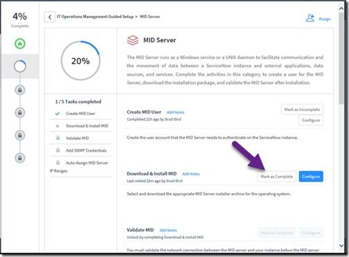 ServiceNow MID Server - Download-Install Complete