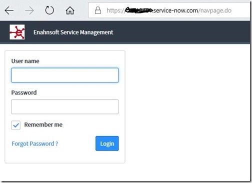 Server MID ServiceNow - Accedi