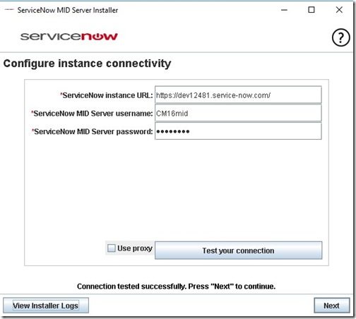 ServiceNow MID-Server - Weiter
