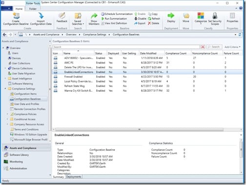 Configuration Baseline - Now Available