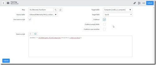 Customize SCCM Data in the ServiceNow CMDB - Source Script