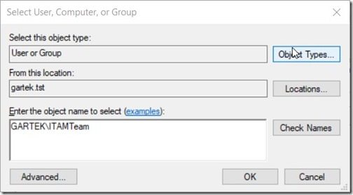 Grant Permission to a Single SCCM SSRS Report - Select AD User or Group