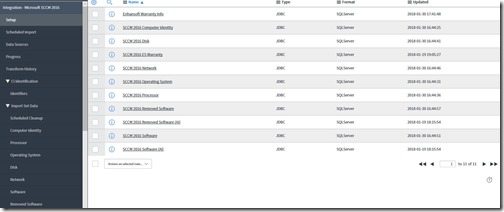 Import Custom SCCM Data - Data Sources