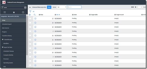 Import Custom SCCM Data - First Import Set