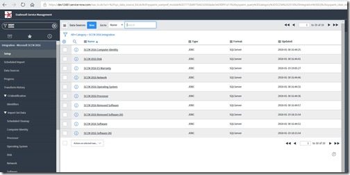 Import Custom SCCM Data - New Button