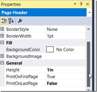 Add a Title to a SCCM Report - Properties