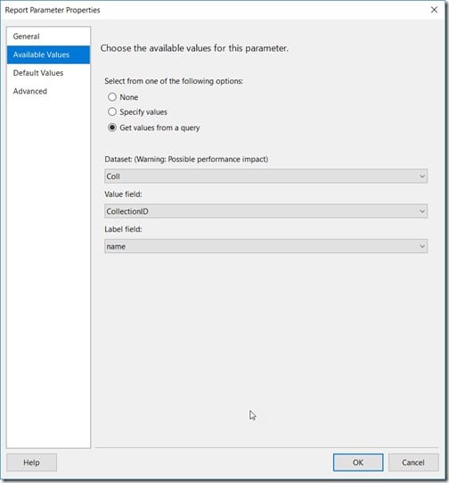 Adding a Prompt Value to the Title - Report Parameter Properties