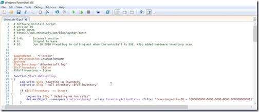 Uninstall Applications - Script