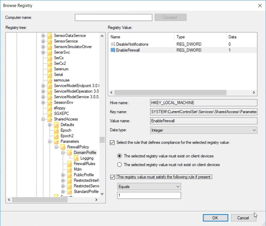 windows firewall registry settings windows firewall registry settings