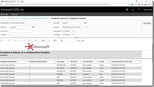 Detect If the Firewall Is Off - Compliance Report