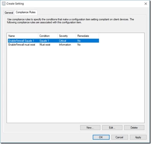 Detect If the Firewall Is Off - Compliance Rules - OK