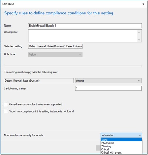 Detect If the Firewall Is Off - Edit Rule