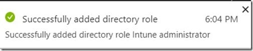 Intune Service Administrator - Successful Note