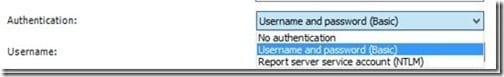 Subscribe to SCCM Reports - Authentication