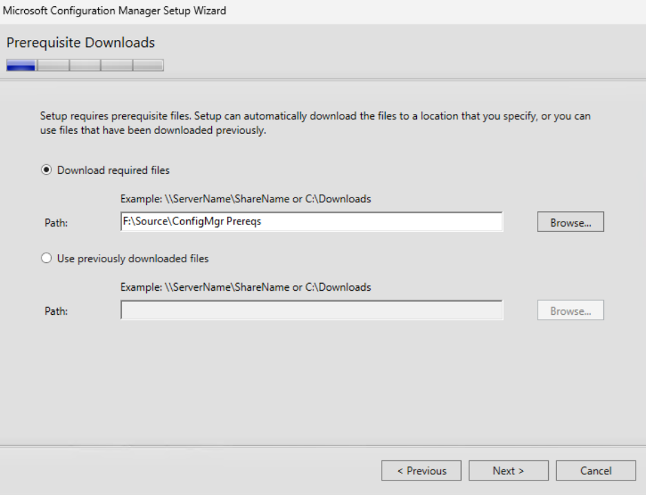 ConfigMgr Install - Download file loaction