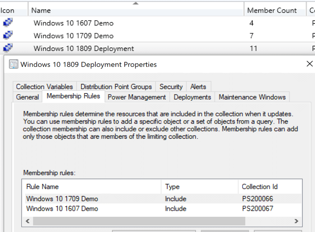 View deployment properties