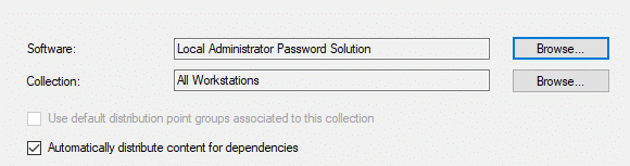 Fill in software and collection fields