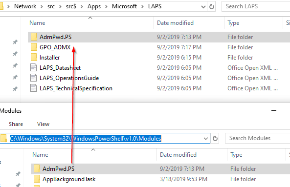 Copy folder from PowerShell Modules