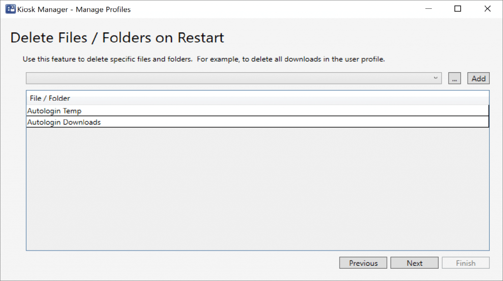 Delete Files / Folders on Restart