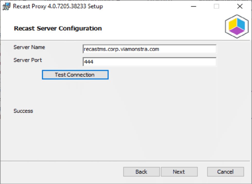 Recast Server Configuration